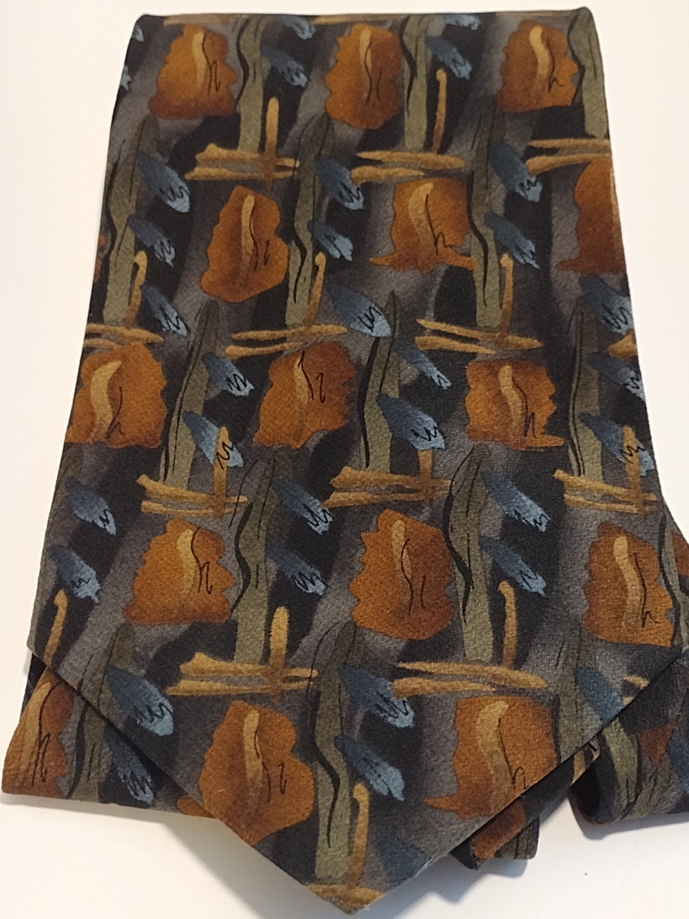 J. Garcia California Mission Collection Fifteen Tie Abstract Floral